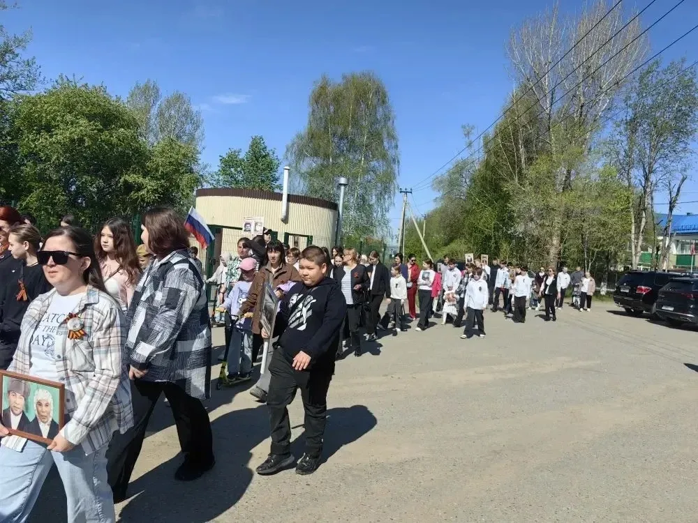 «Бессмертный полк», МАОУ СОШ №32 города Тюмени, 9 мая 2026 год.
