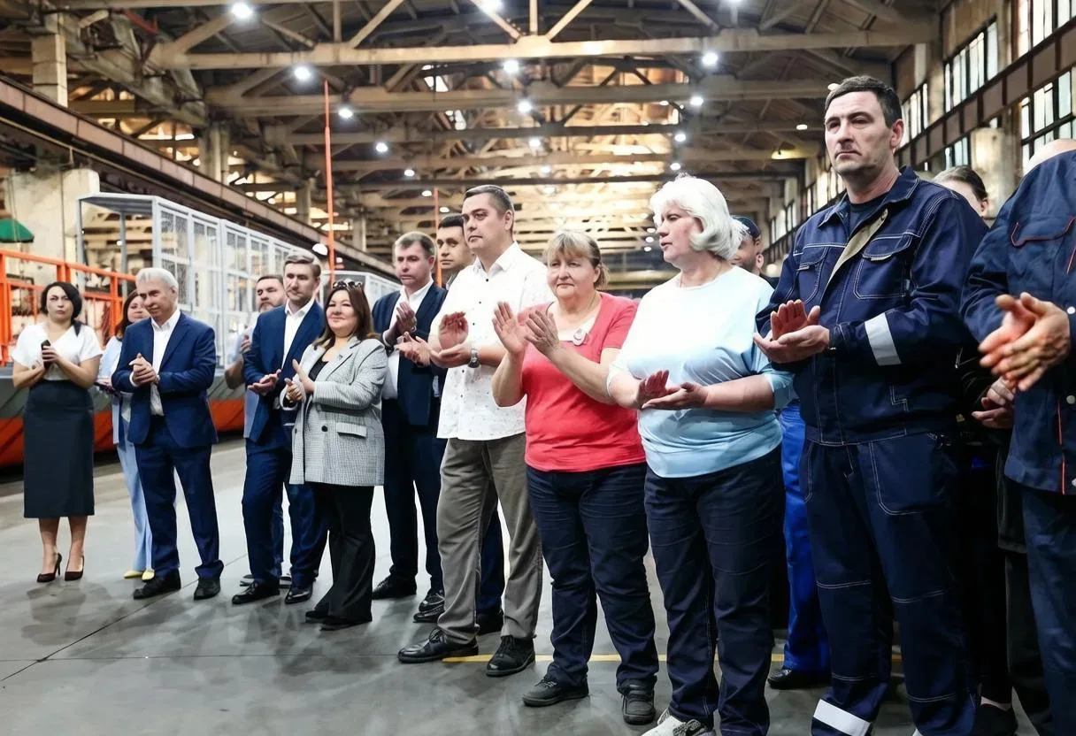 🏭Встретился с коллективом нашего легендарного, градообразующего предприятия «Бецема», где сегодня ре