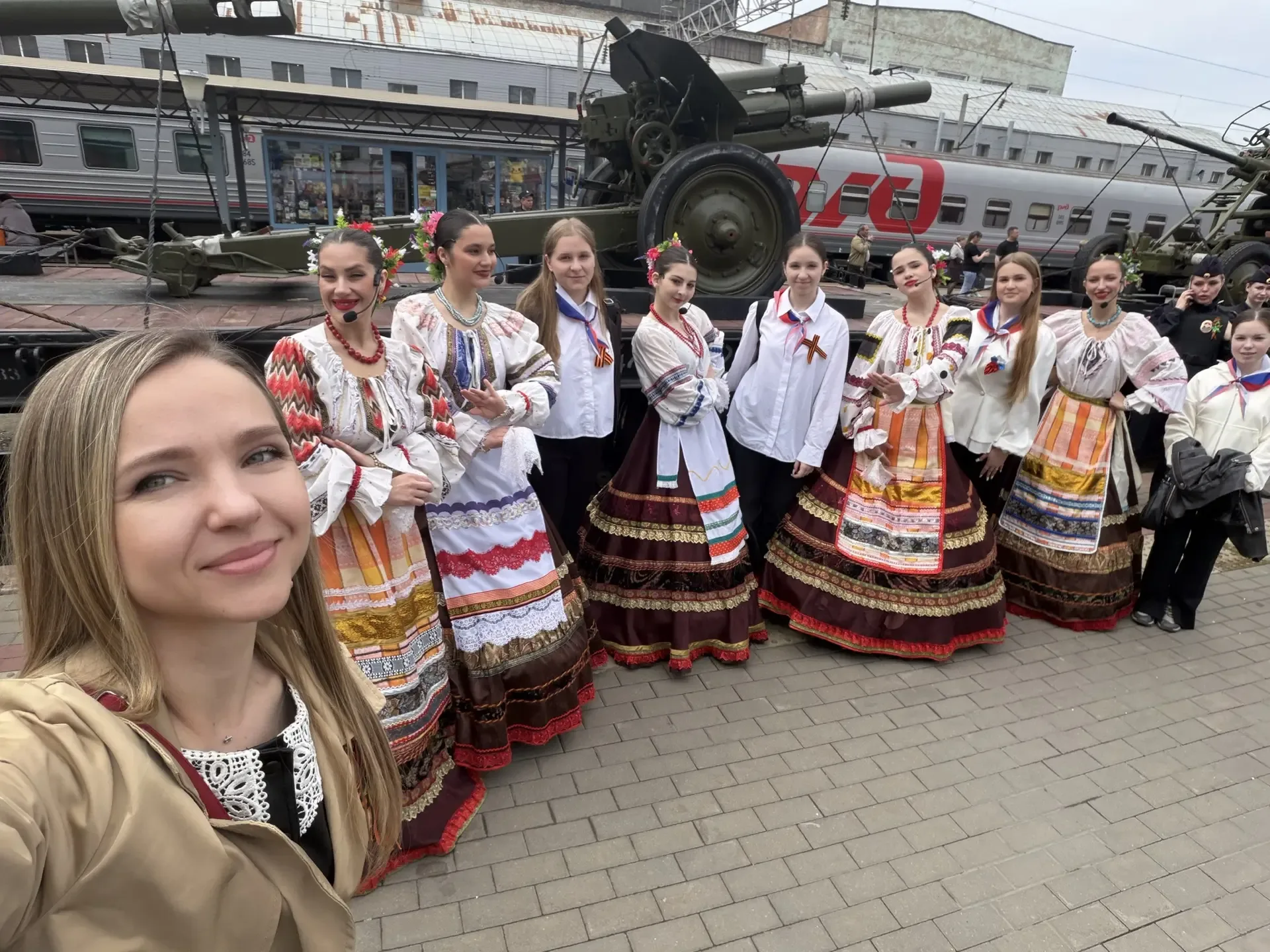 🚂 РЕТРОПОЕЗД «ПОБЕДА» ⭐️  6️⃣ мая 2026 года на Главный железнодорожный вокзал нашего города прибыл р
