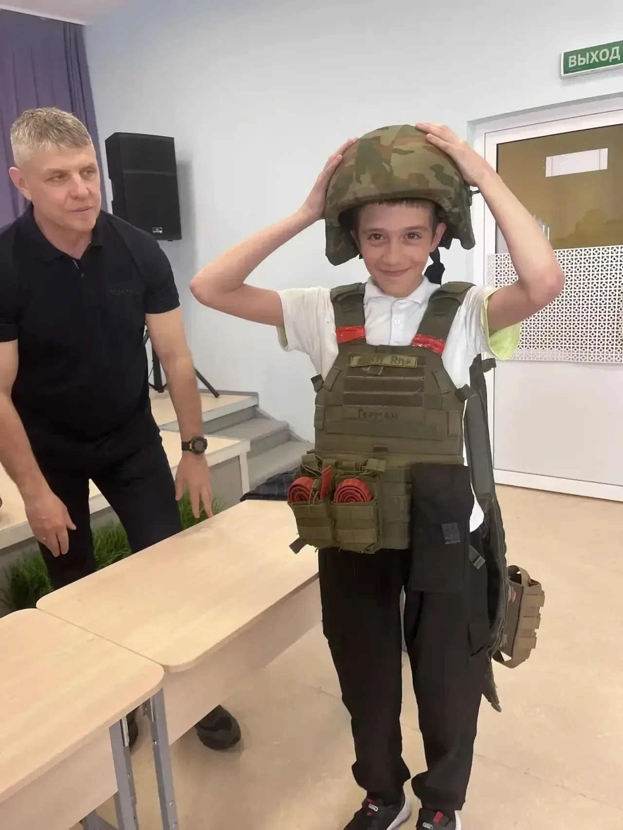 Когда герои приходят в гости.   В нашей гимназии прошел необычный и очень важный урок — Урок мужеств