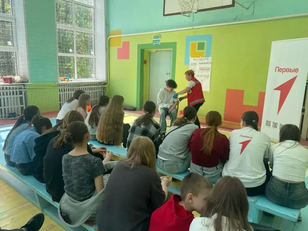🆕 Первая помощь: как активисты  учились на мастер-классе  ❤️‍🩹🚨Вчера активисты Движения Первых из 5-