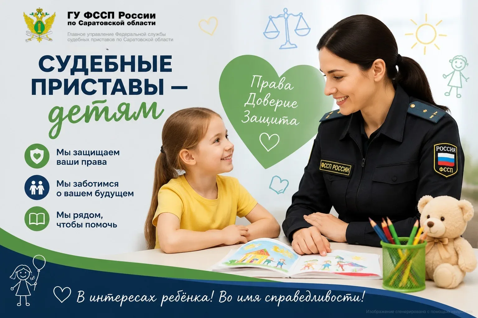 Всероссийская акция «Судебные приставы — детям» пройдёт в Саратовской области с 20 мая по 1 июня  В 