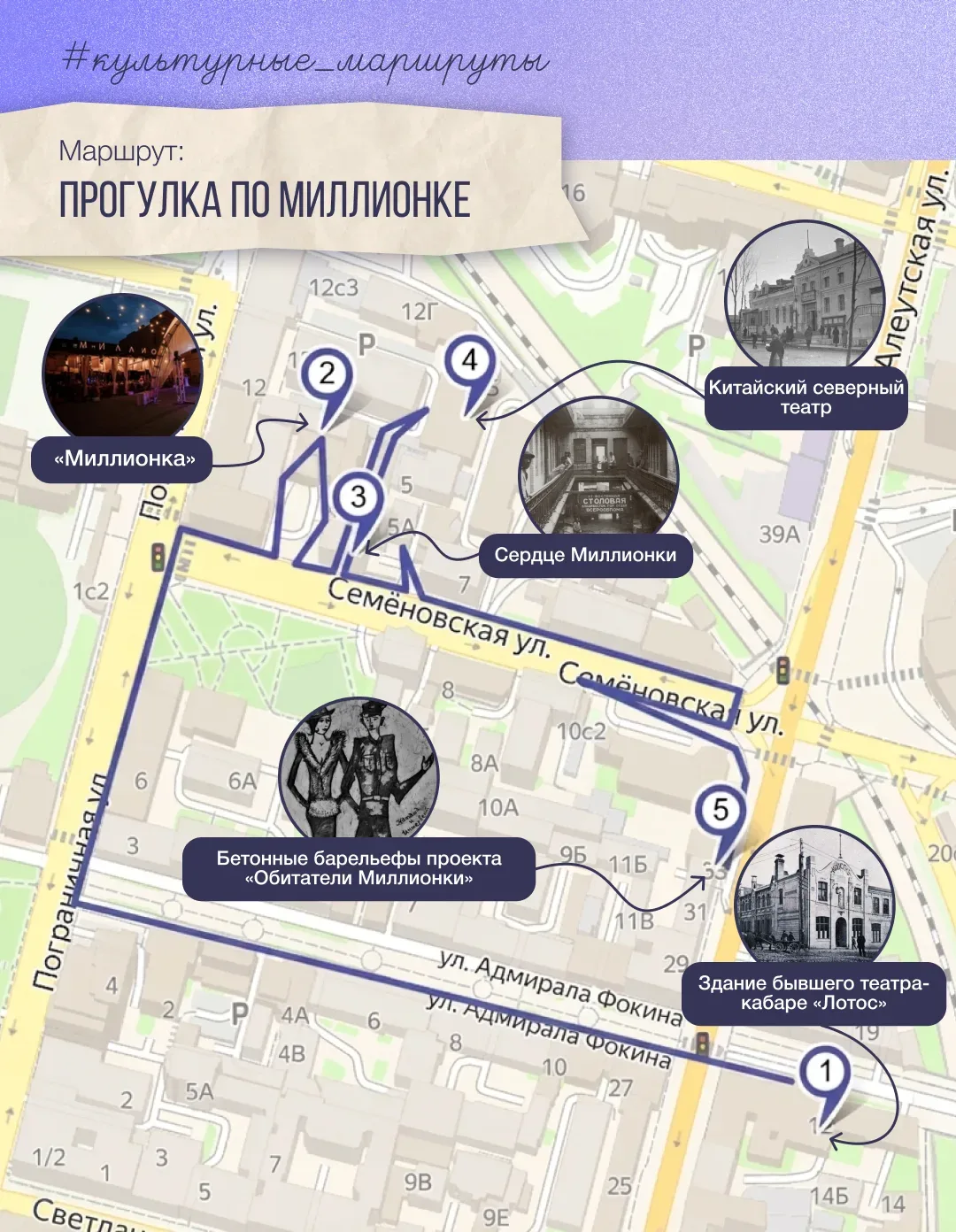 Культурные маршруты Приморья: Прогулка по Миллионке  Предлагаем отправиться в пешее путешествие по о