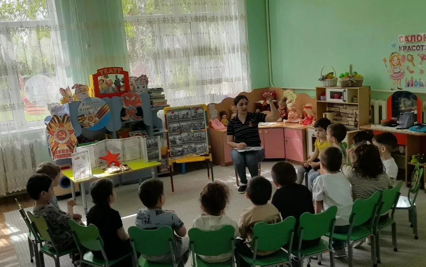 В преддверии Дня Победы воспитанники детских садов Отрадненского района приняли участие в патриотиче