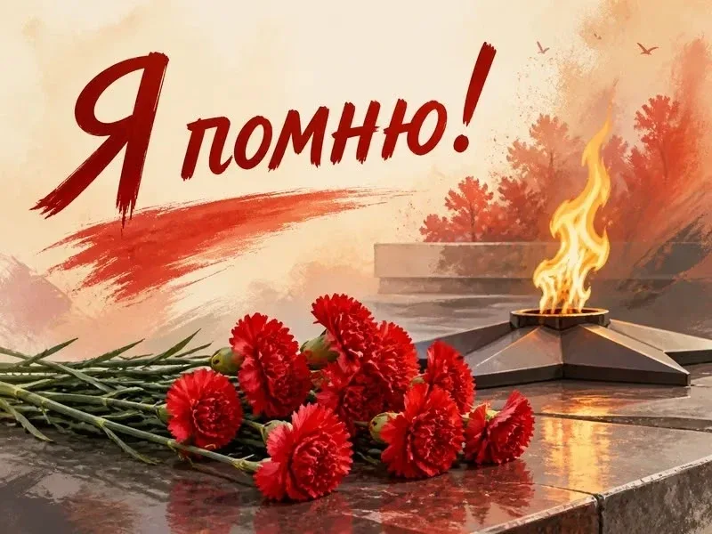 🕊️ Юнармейский отряд «Искра» принял участие в патриотической акции «Я помню!»  🌸 Ребята пришли в пар
