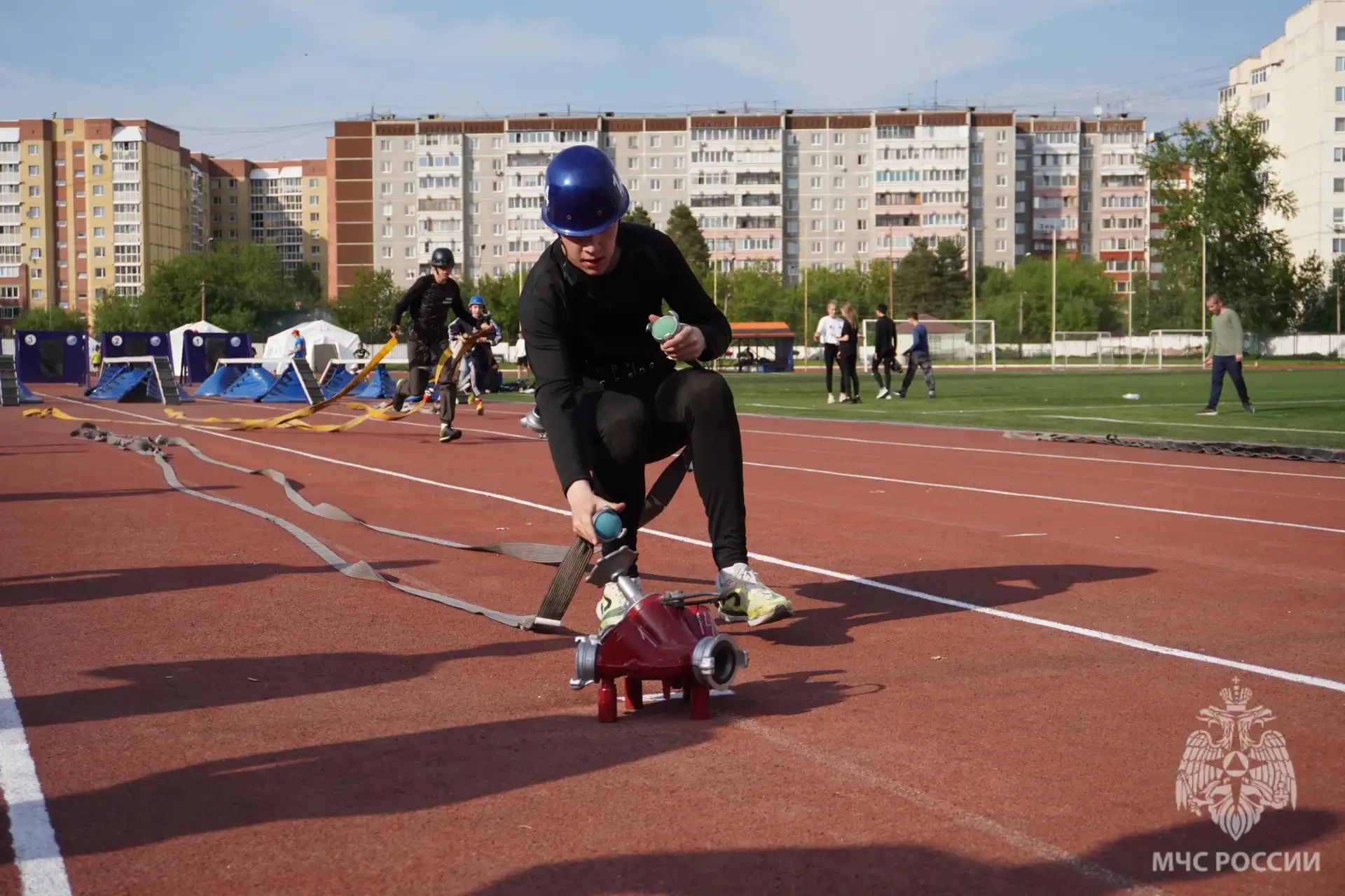 🏃‍♂️В Екатеринбурге завершился первый день областных соревнований  по пожарно-спасательному спорту с