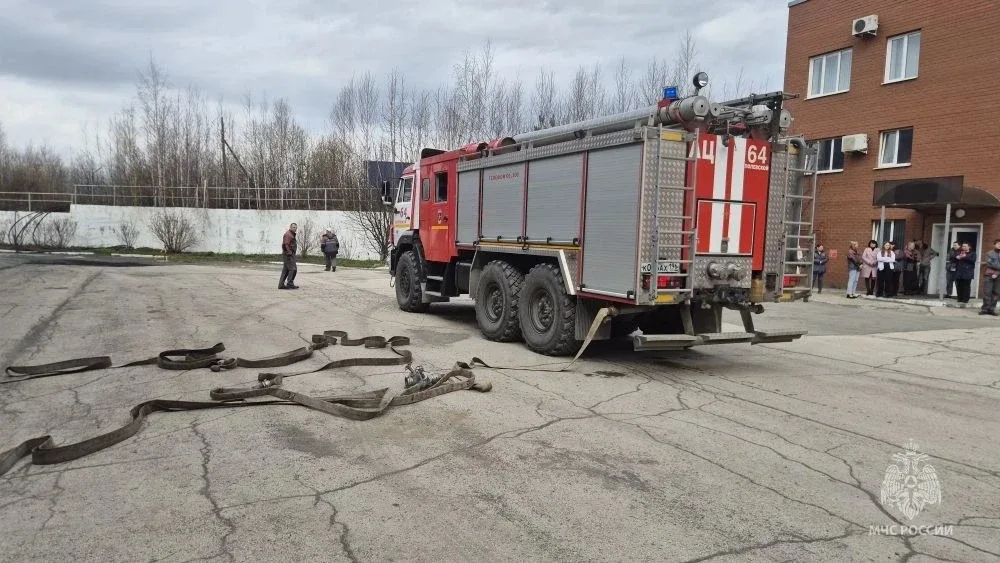 🚒Отработка тушения условного пожара на территории промышленного предприятия    Учения состоялись на 