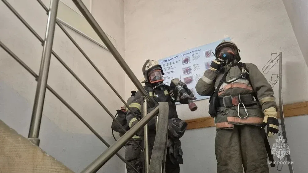 🚒Отработка тушения условного пожара на территории промышленного предприятия    Учения состоялись на 
