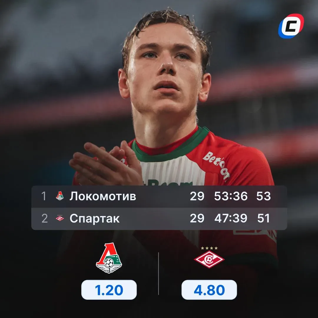 «Локо» и «Спартак» претендуют на бронзу РПЛ 🥉  «Железнодорожники» в последнем туре сыграют с ЦСКА,