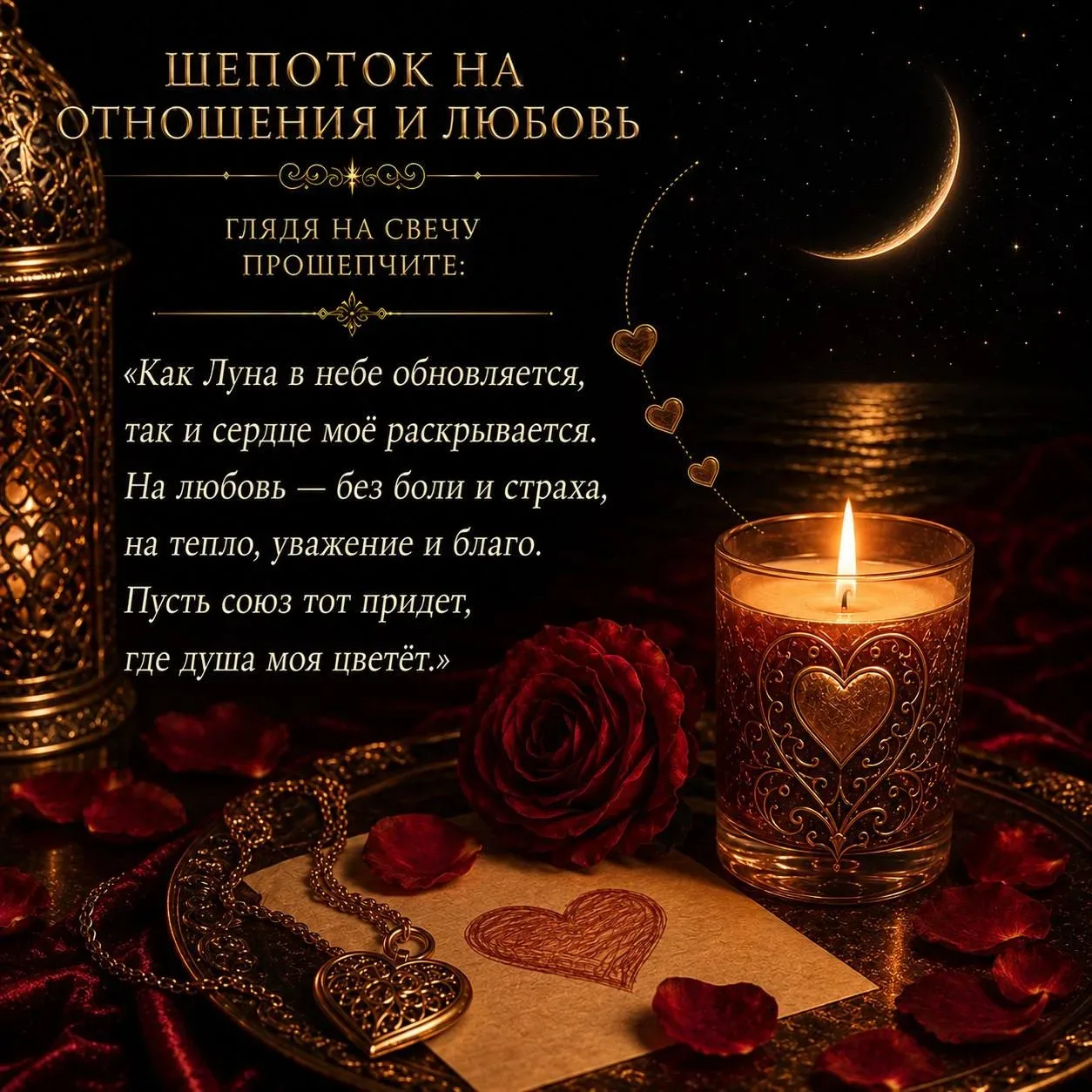 💫 ШЕПОТКИ НА НОВОЛУНИЕ  Когда небо темнеет и рождается новая Луна - начинается время закладки намере