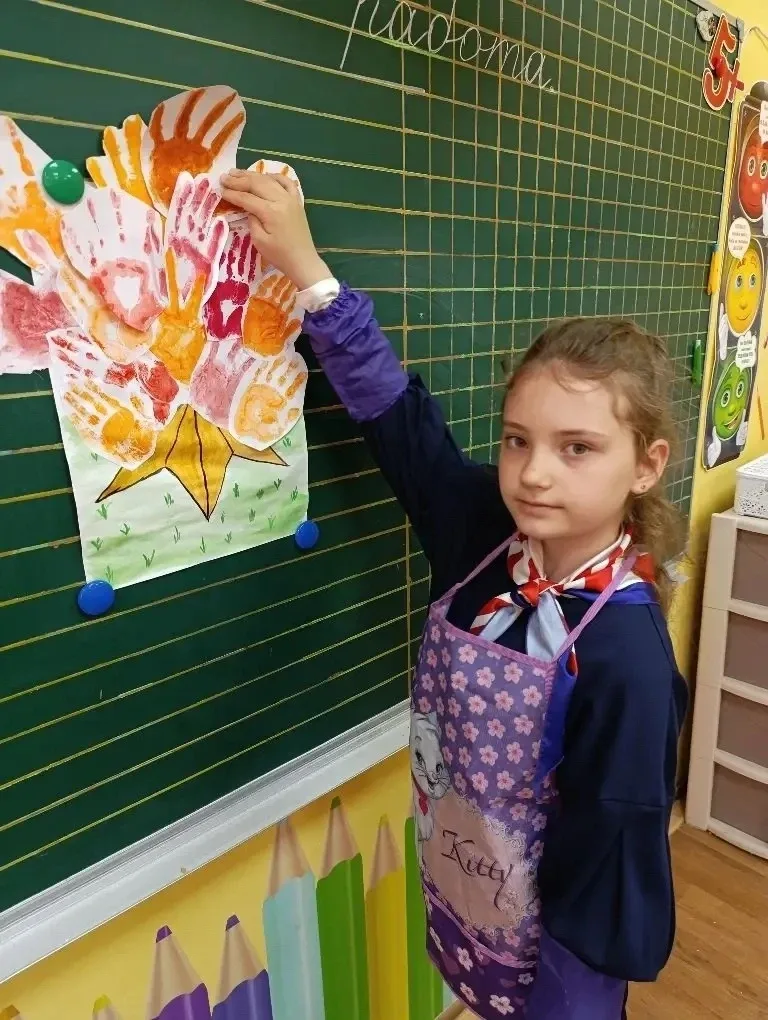 🌟 Вечный огонь в детских сердцах: творчество и память 1 «У» класса🌟  В честь великого праздника — Дн