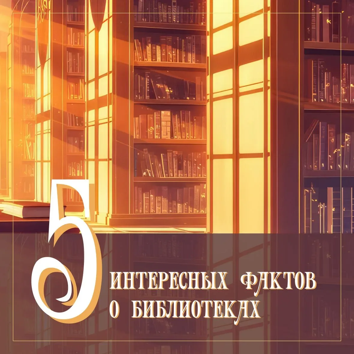 📚 5 интересных фактов о библиотеках  Знаете ли вы, где находится крупнейшая детская библиотека в мир