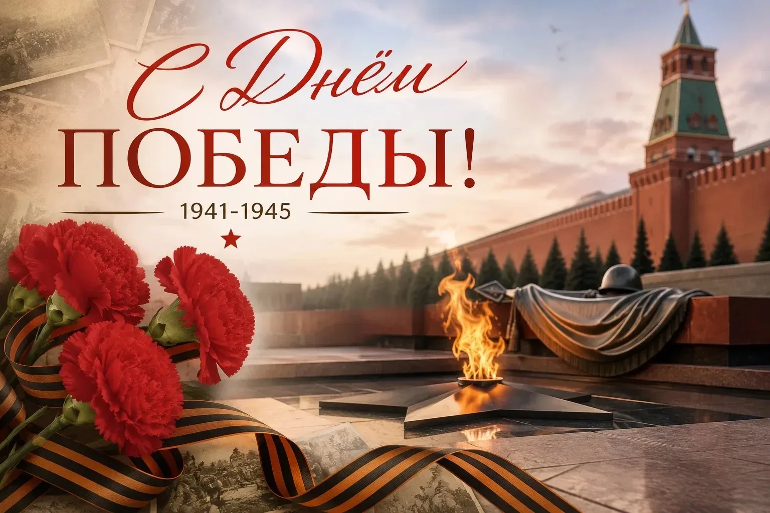 С Днём Победы!  9 Мая — священная дата для каждой семьи, для всей нашей страны. Это день памяти, бла