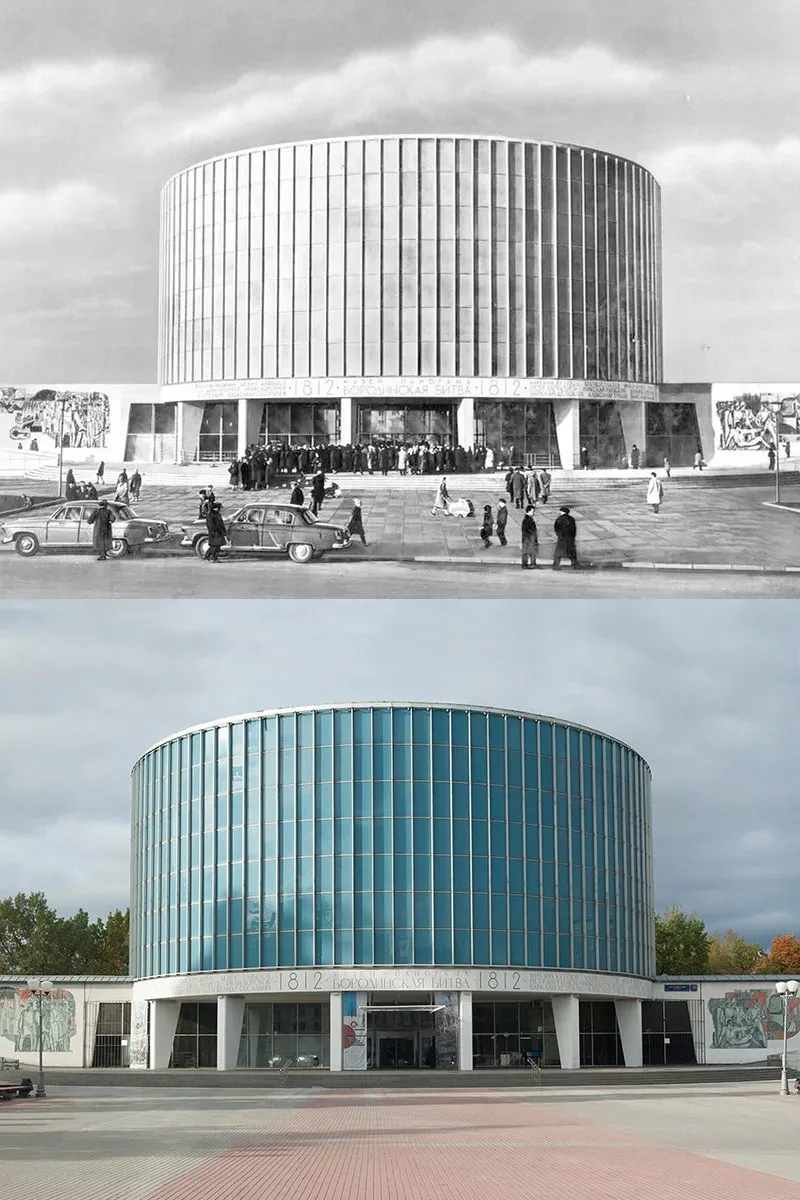 📍Бородинская панорама.    1962/2025 год.  💡Здание музея-панорамы "Бородинская битва" было возведено 