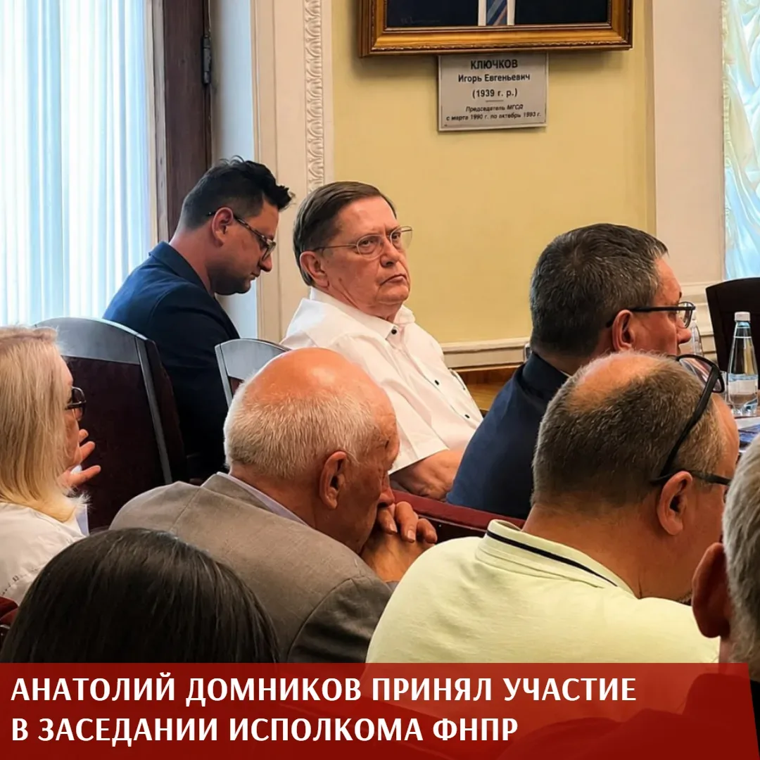 Председатель Профсоюза Анатолий Домников принял участие в заседании Исполкома ФНПР, которое состояло