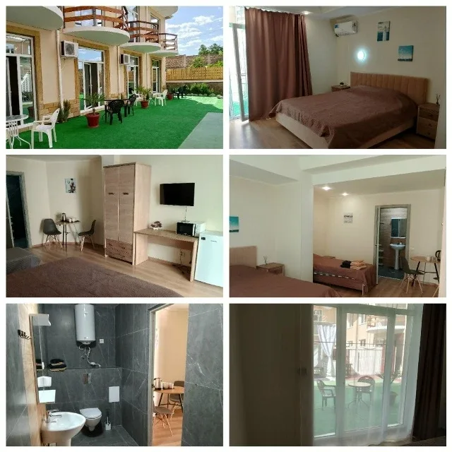#СОЛНЕЧНОГОРСКОЕ  Уютные апартаменты 24–30 м² в с. Солнечногорское (Большая Алушта, Крым) — 500 м от