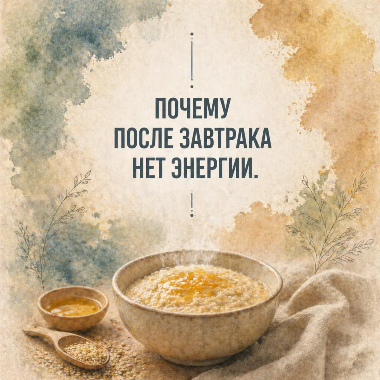 Завтракаешь — а к 11 утра уже нет сил. Почему?  ⚠Ты не пропускаешь завтрак. Ешь утром — старательно.