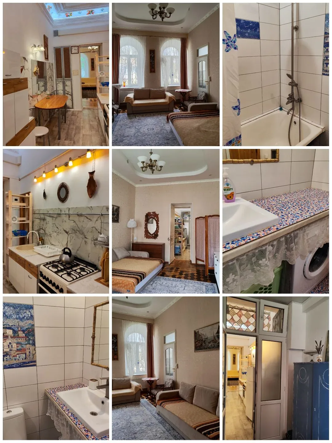 #ЕВПАТОРИЯ  1комн.квартира 42 кв.  в Евпатории с выходом на набережную Терешковой. Просторная, высок