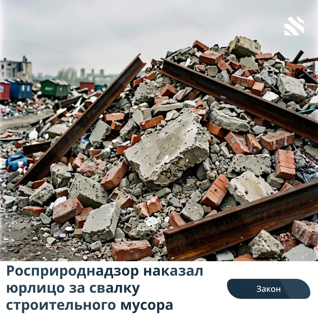 🧑‍⚖️Росприроднадзор наказал юрлицо за свалку строительного мусора  В мае 2024 года работники Росприр