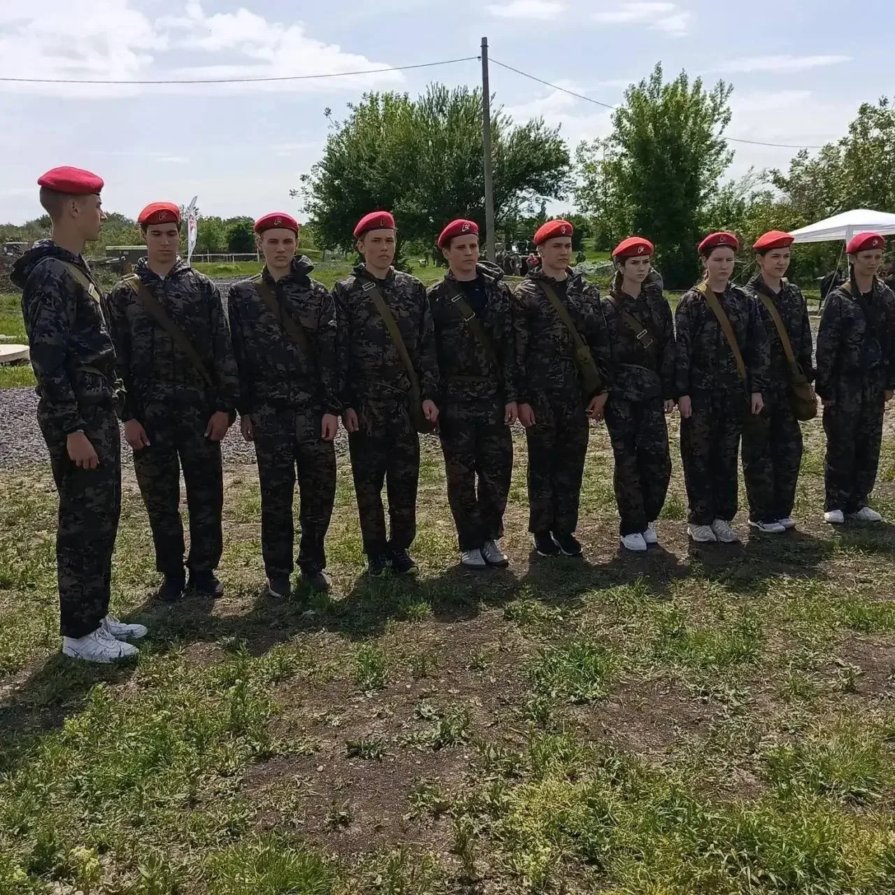 Старшая группа Юнармии Щербиновского района заняла 2 место на зональном этапе военно-патриотической 