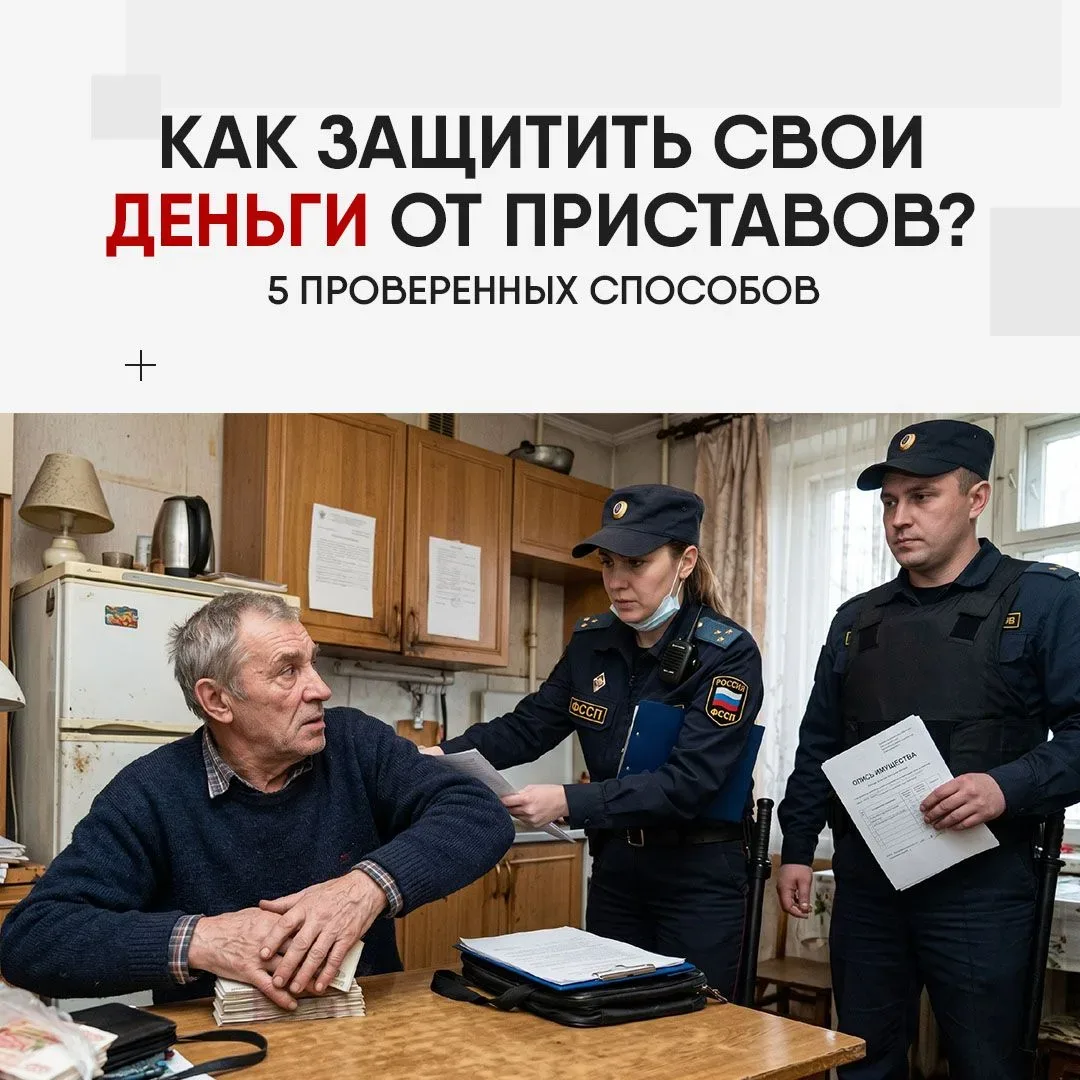 ❗️ Друзья, если у вас есть долги и вы опасаетесь, что судебные приставы могут списать деньги с ваших