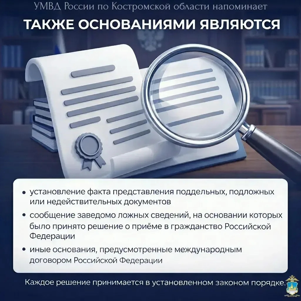 Важная информация: порядок снятия с регистрационного учёта при прекращении гражданства РФ 🇷🇺Законода