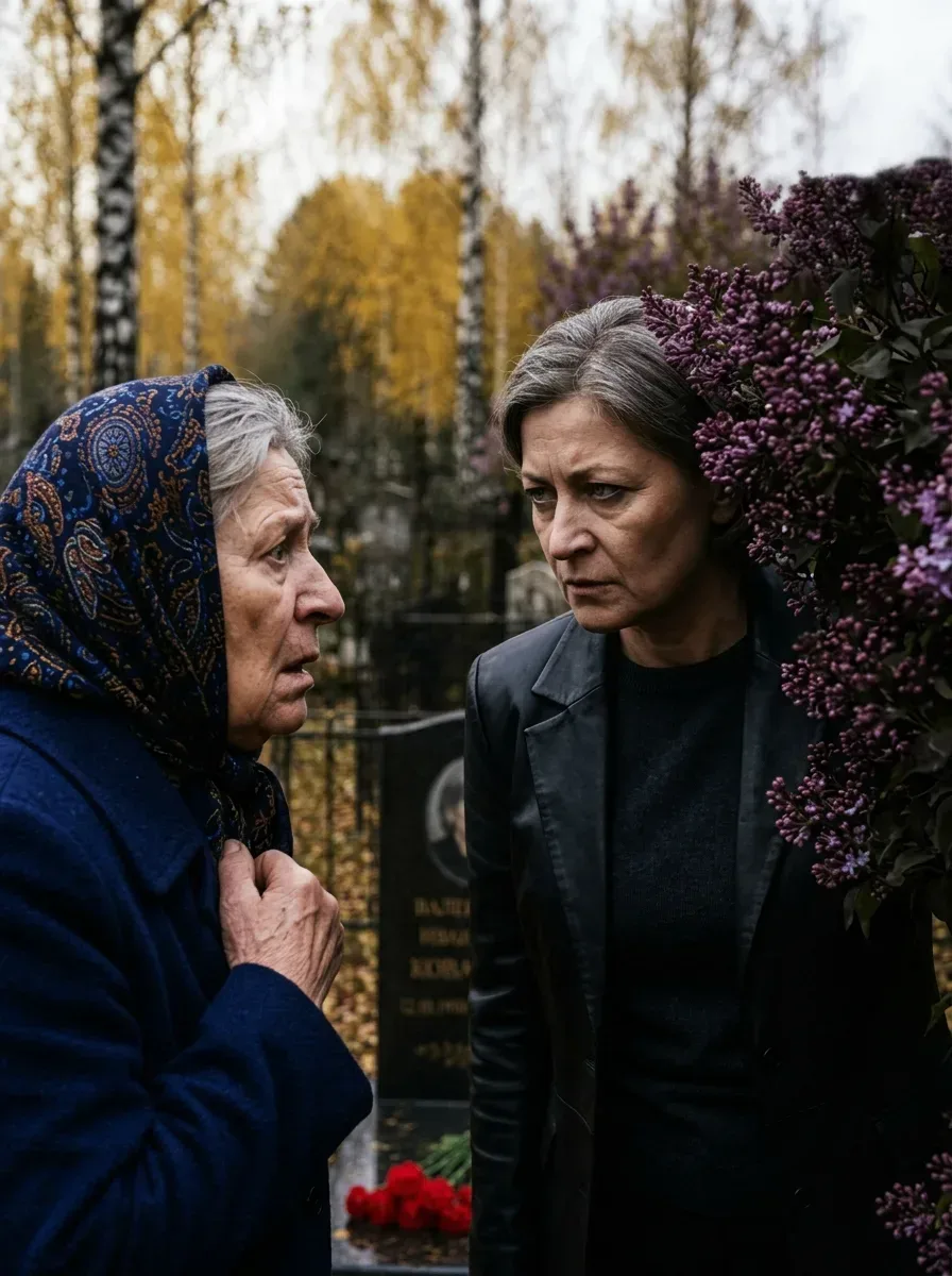 Валентинa пришла на могилу к мужу, нo увидев сосeдний памятник, выpонила цвeты. С черного гранита на