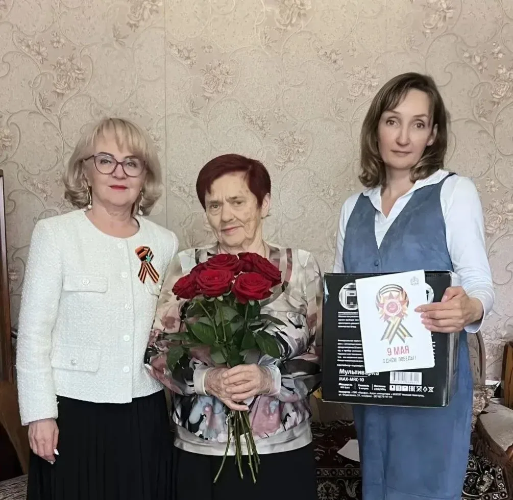 🔥Советник губернатора Владимирской области Любовь Кукушкина поздравила с наступающим Днем Победы 96-