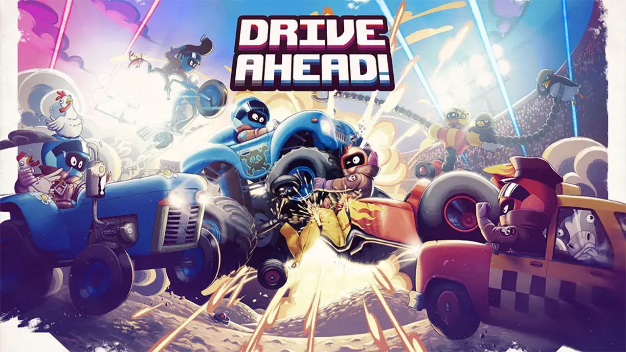 🎮 Drive Ahead! - Берегите голову, сражаясь в гладиаторских боях на тачках. В игре есть джипы, мусоро
