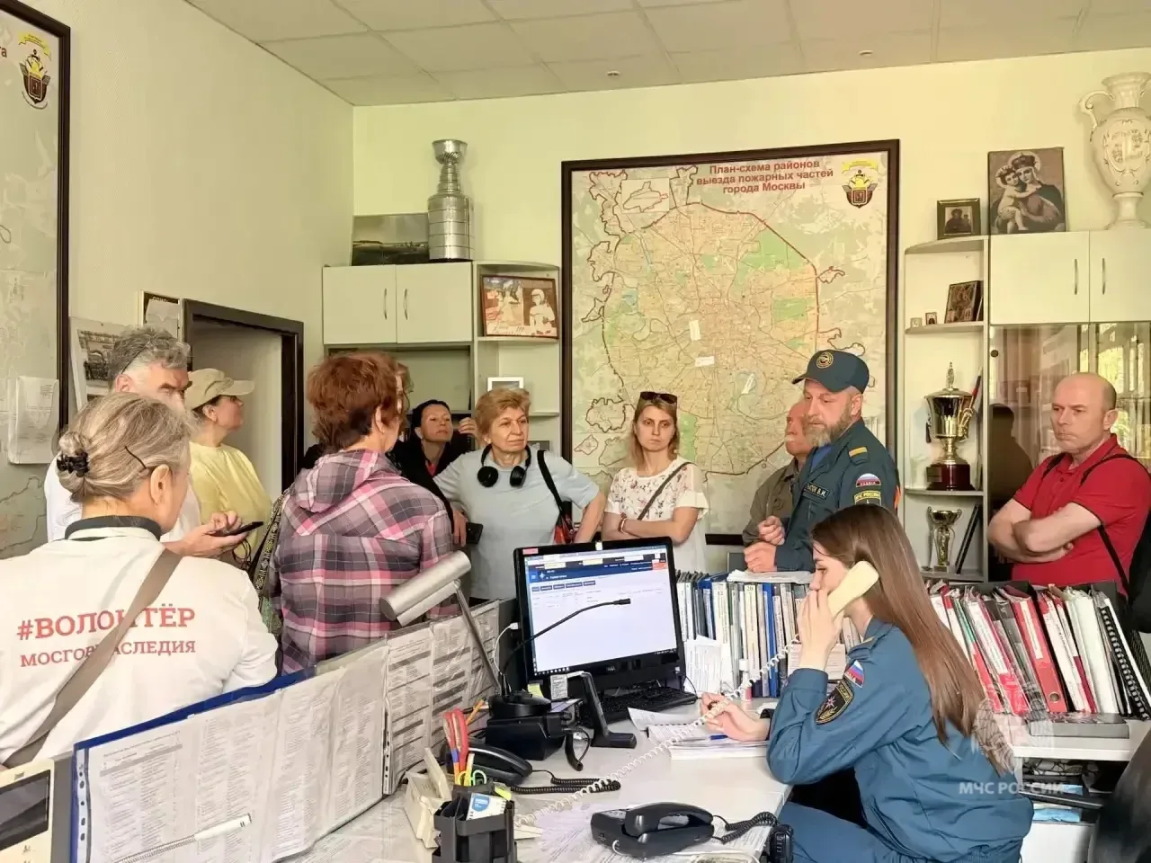🔘Москвичи прикоснулись к будням пожарных  В рамках Дней исторического и культурного наследия жители 