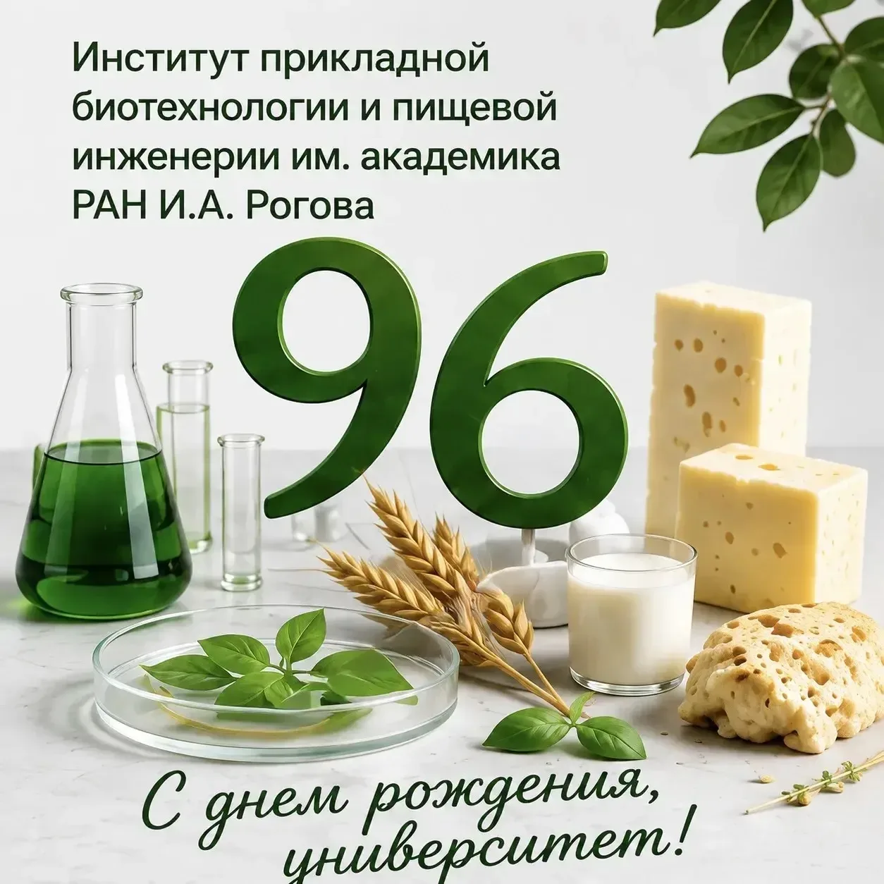 🔬 96 лет — это только начало!  Наш институт, носящий имя выдающегося академика И. А. Рогова, гордитс