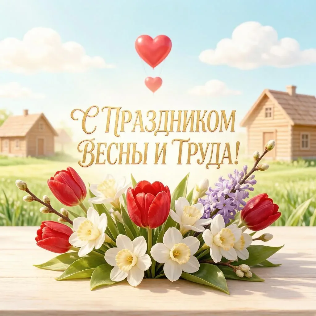 🌸 С 1 Мая, дорогие студенты и преподаватели!  Поздравляем вас с Днём весны и труда! Пусть этот празд