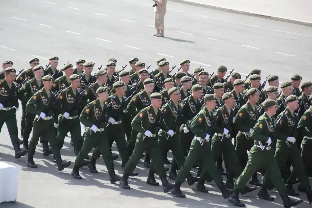 Репетиция военного парада, посвященного 81-й годовщине Победы в Великой Отечественной войне 1941-45 