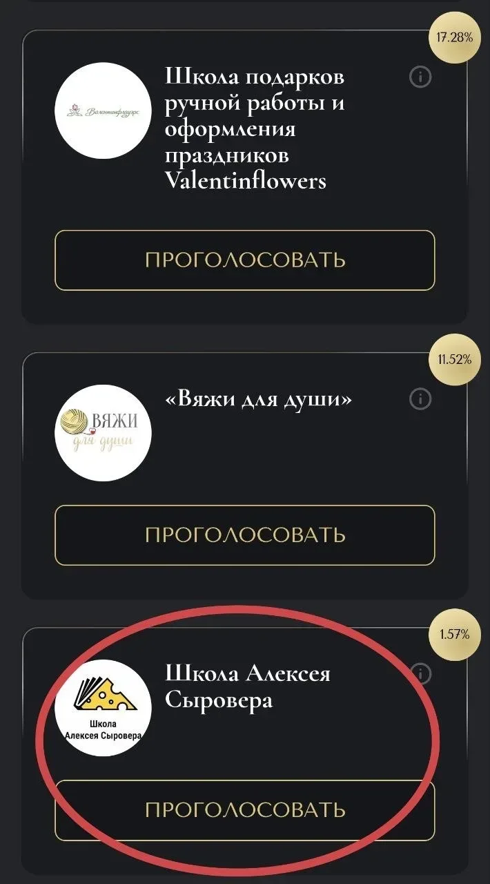 🗣Друзья, просим вашей поддержки!  Наша Школа Сыроделия участвует в ежегодной премии лидеров онлайн-о
