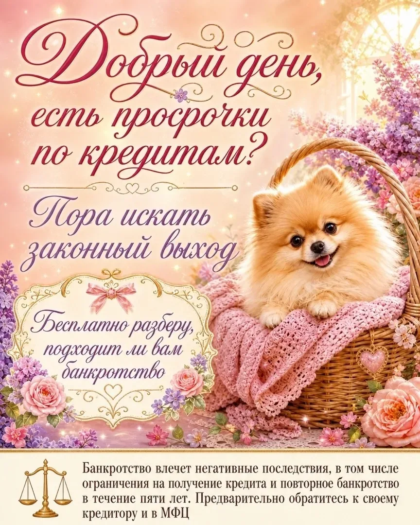 Возникли трудности с долгами? ⚠️Вы вправе обратиться с заявлением о признании себя банкротом.  Проце