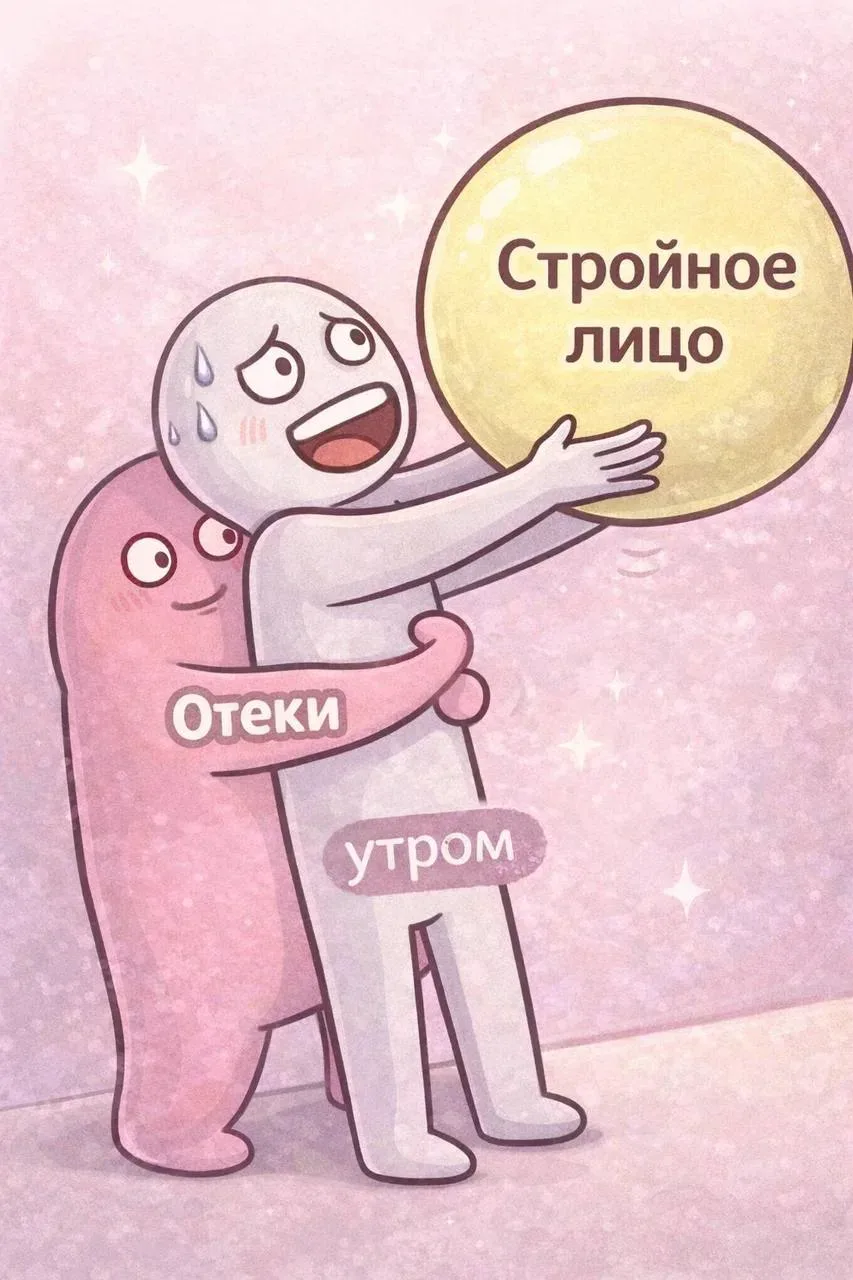 «Ой, я на ночь воды напилась — поэтому и отекла».  И вроде звучит логично. Но на деле всё немного ин