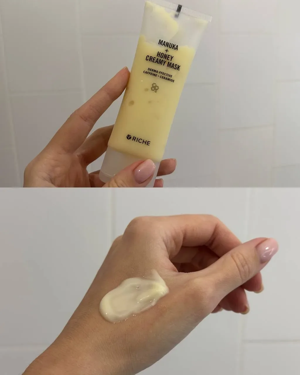 Эту маску я покупаю уже второй раз 🍯.  У неё нежная кремовая текстура и хороший состав. Если у вас с