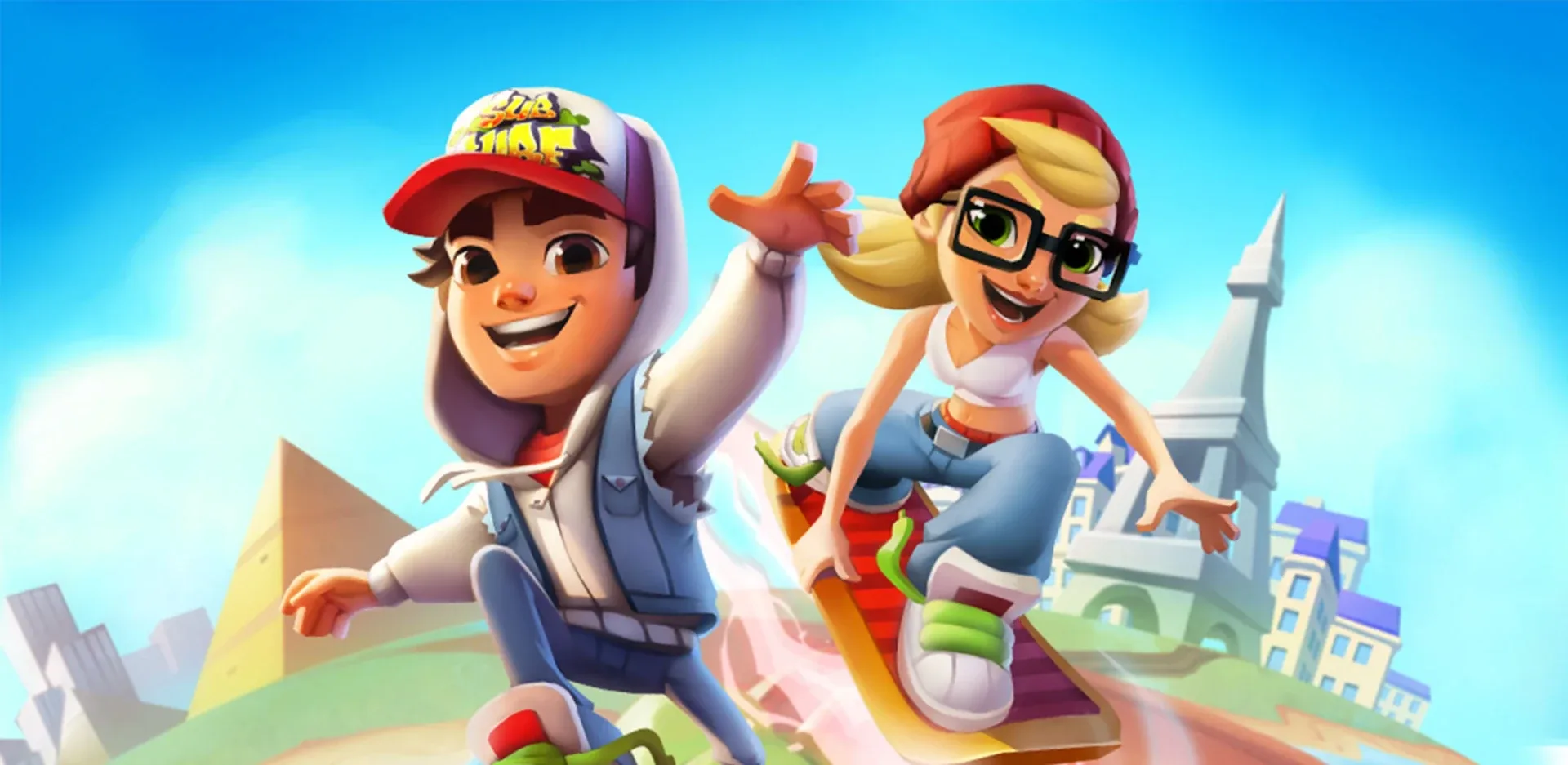 ✦ Subway Surfers — легендарный ранер, ставший иконой жанра аркад. Помогите героям сбежать от сердито