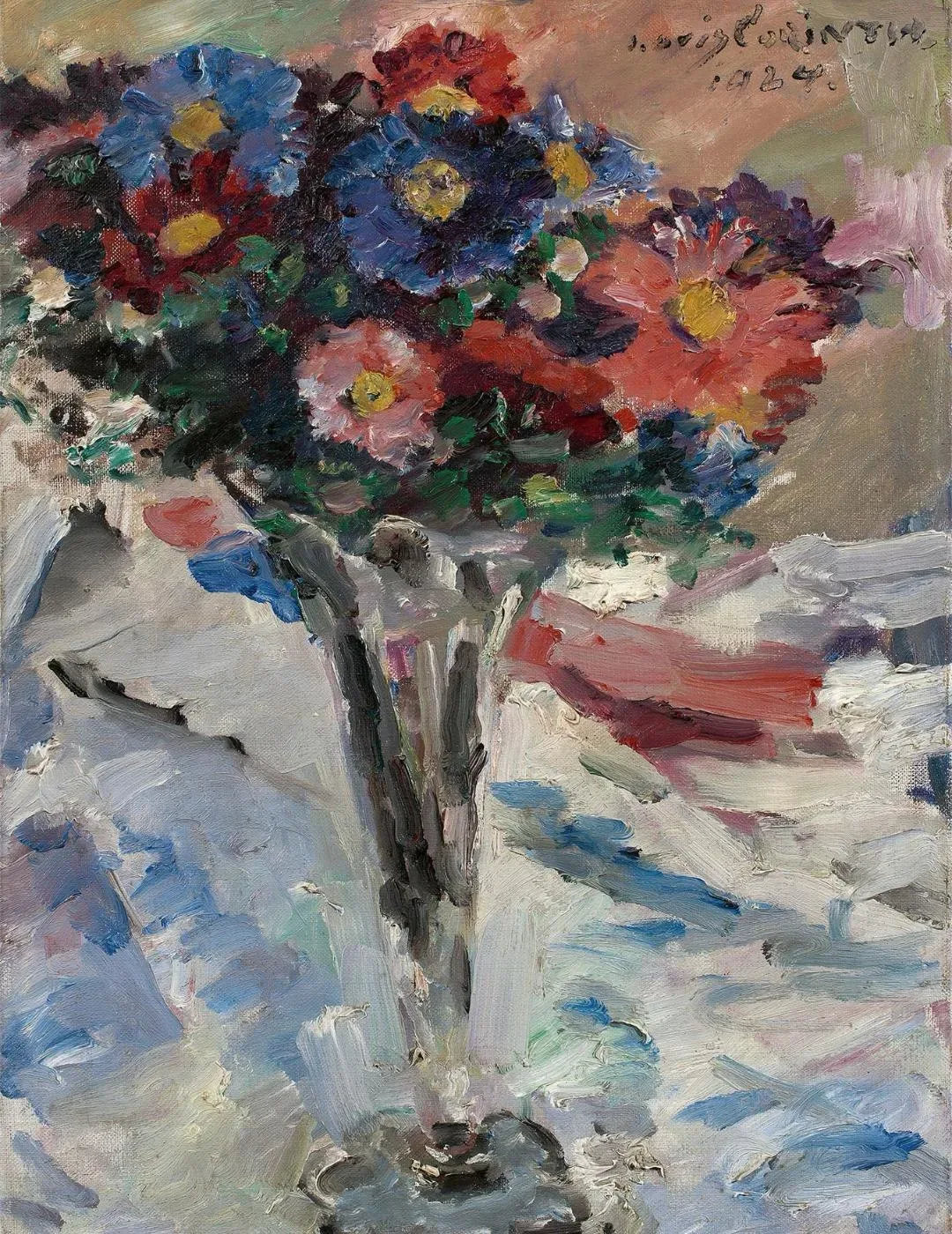 Вдохновляемся цветом 🌺  Художник Луис Коринт (1858-1925) превращает цветочные натюрморты не просто в