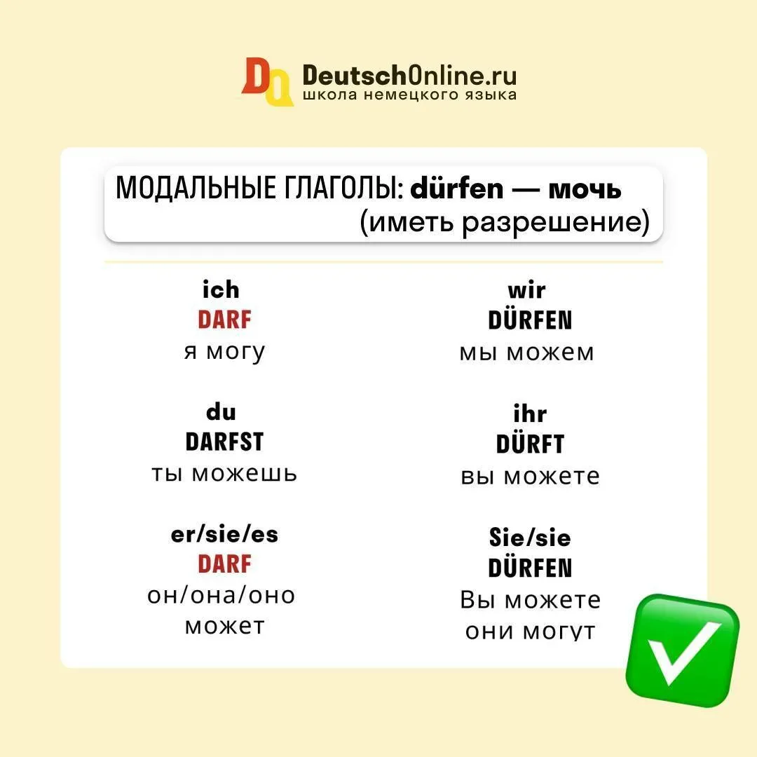 Все МОДАЛЬНЫЕ глаголы  🔖Сохрани! Важная шпаргалка  🔺 В немецком языке, помимо простых глаголов, выра