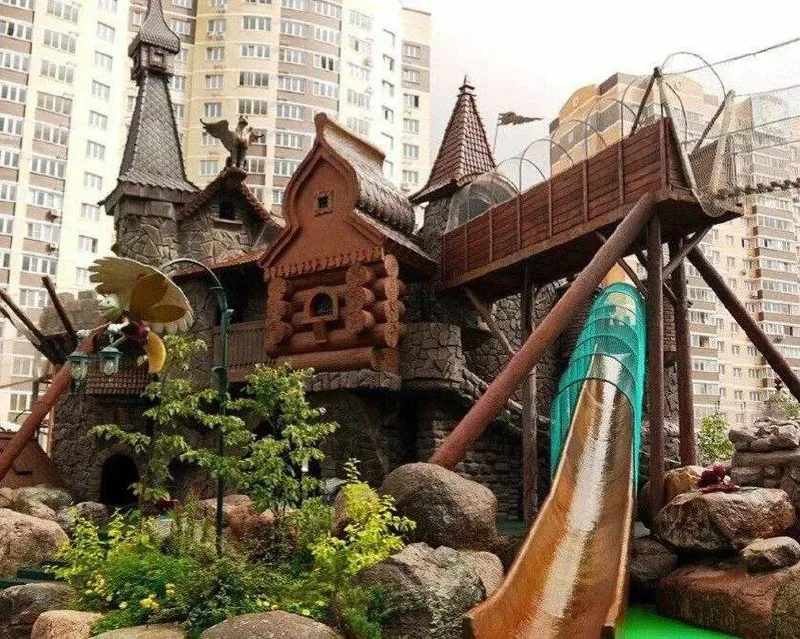 🌳 Парк сказок «Лукоморье» в Совхозе им. Ленина  Многоуровневый верёвочный парк, замок, горки, батут,