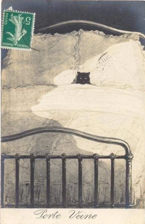 Французская открытка, 1913 год.