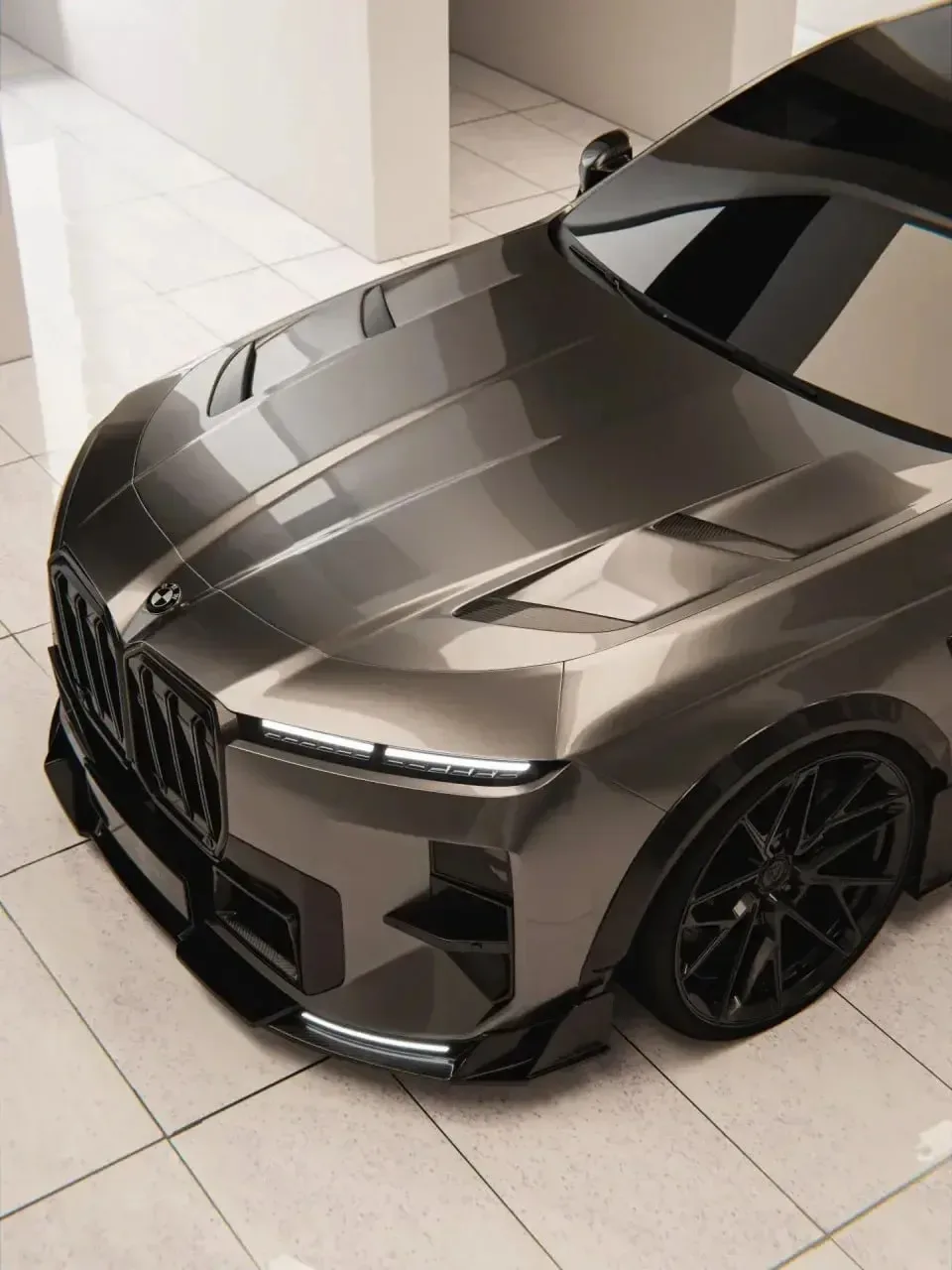 Дизайнеры показали новый BMW i7 с агрессивным обвесом.   Пока это только концепт, но ателье RNG уже 