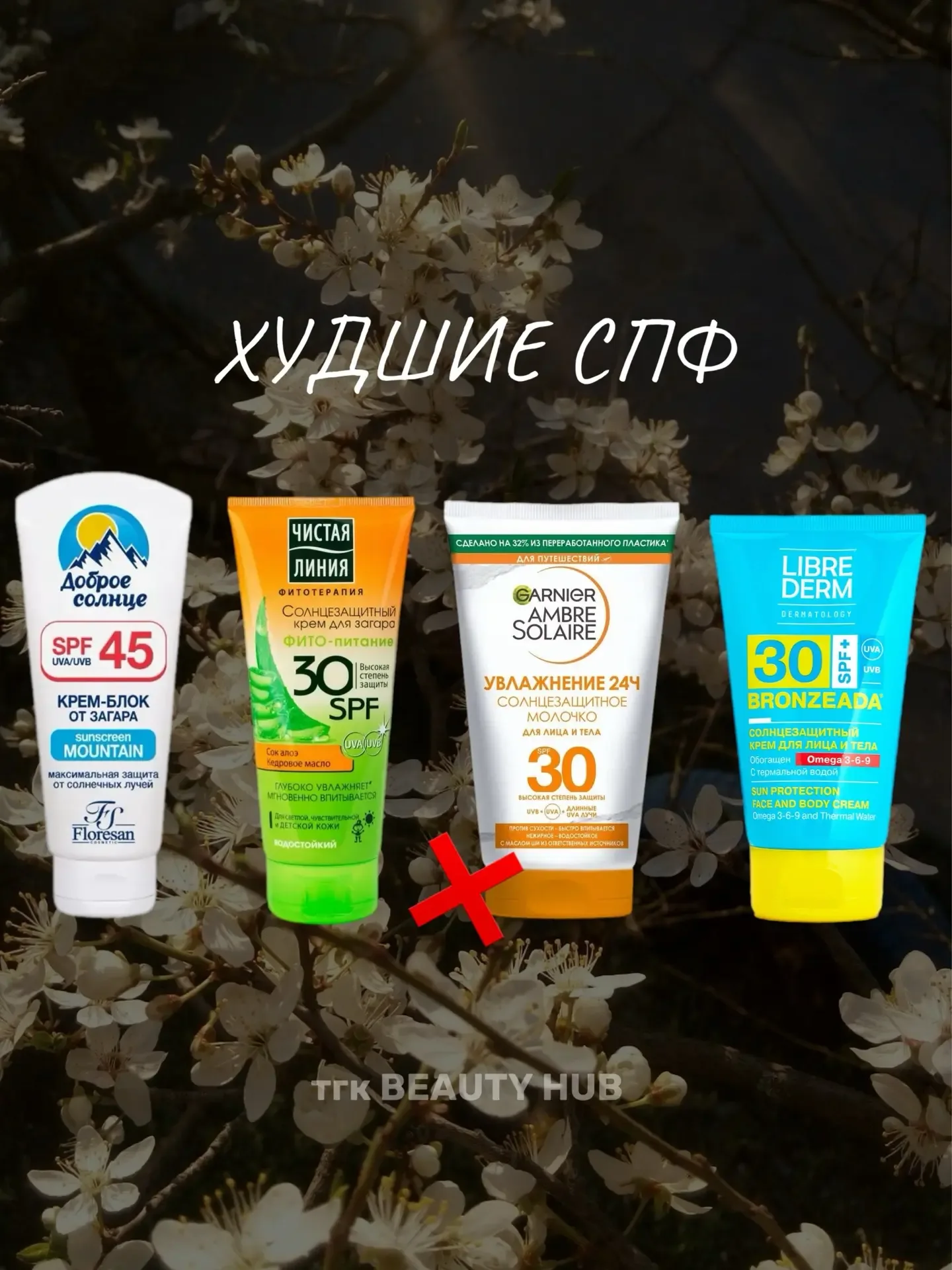 ☀️ХУДШИЕ СПФ   Все индивидуально, девочки, кому-то данные продукты подошли и все супер)   Моя личная