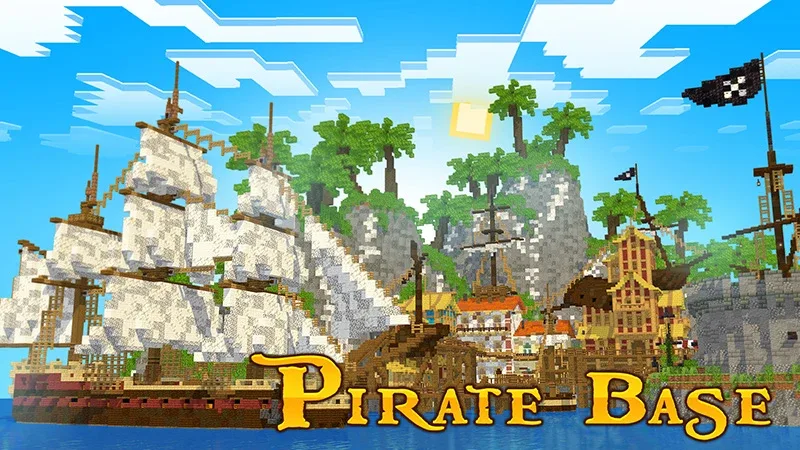 Template "Pirate Base" Эй, там! Отправляйтесь в плавание и займите свое место среди легенд о пиратах
