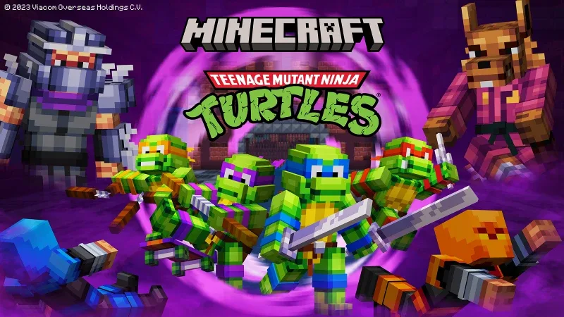 DLC "Teenage Mutant Ninja Turtles" Cowabunga! Черепашки-ниндзя из «Черепашек-ниндзя» попали в Minecr