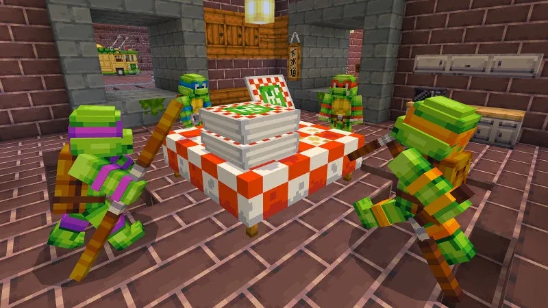DLC "Teenage Mutant Ninja Turtles" Cowabunga! Черепашки-ниндзя из «Черепашек-ниндзя» попали в Minecr