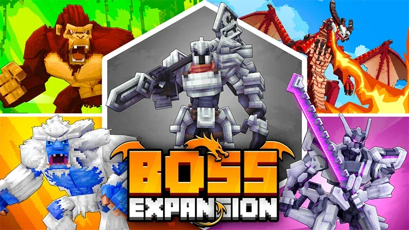 DLC "Boss Expansion" Сразитесь с самыми безумными боссами, которых когда-либо видел Minecraft! Срази