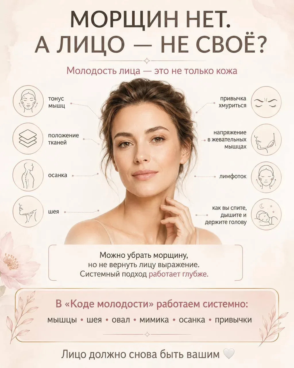 Я часто слышу одну и ту же историю 🥺 «Софи, я делала ботокс. Морщины вроде ушли. Но лицо стало каким
