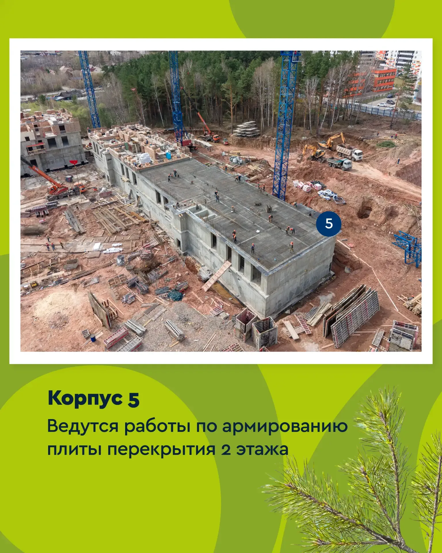 🏗Лесной микрорайон «Вита-Парк»: фотоотчёт по строительству за май 2026 📸  🌳Весна и лето — время акти